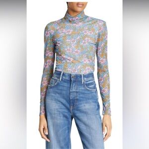 BAUM UND PFERDGARTEN | Jodi Turtleneck Blue Flowerscape Size Medium